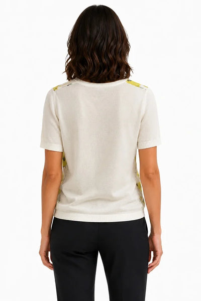 JJ Sisters - Marigold Knit Top - Yellow Floral