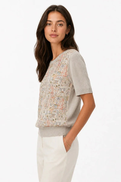JJ Sisters - Postiano Top - Mediterranean Print