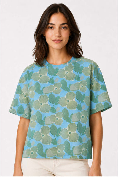 JJ Sisters - Floral Top - Blue