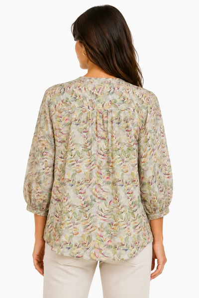 JJ Sisters - Watercolour Leaf Shirt