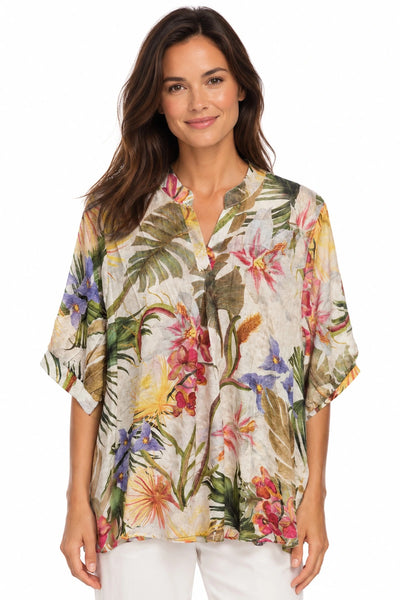 JJ Sisters - Eden Top - Tropical Floral
