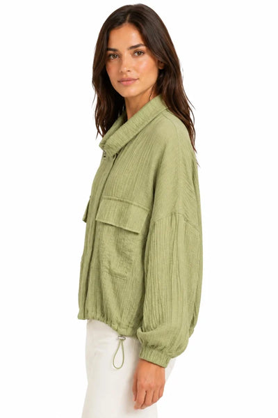 JJ Sisters - Olive Utility Jacket - Sage