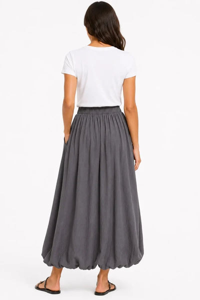 JJ Sisters - Bubble Hem Skirt - Grey