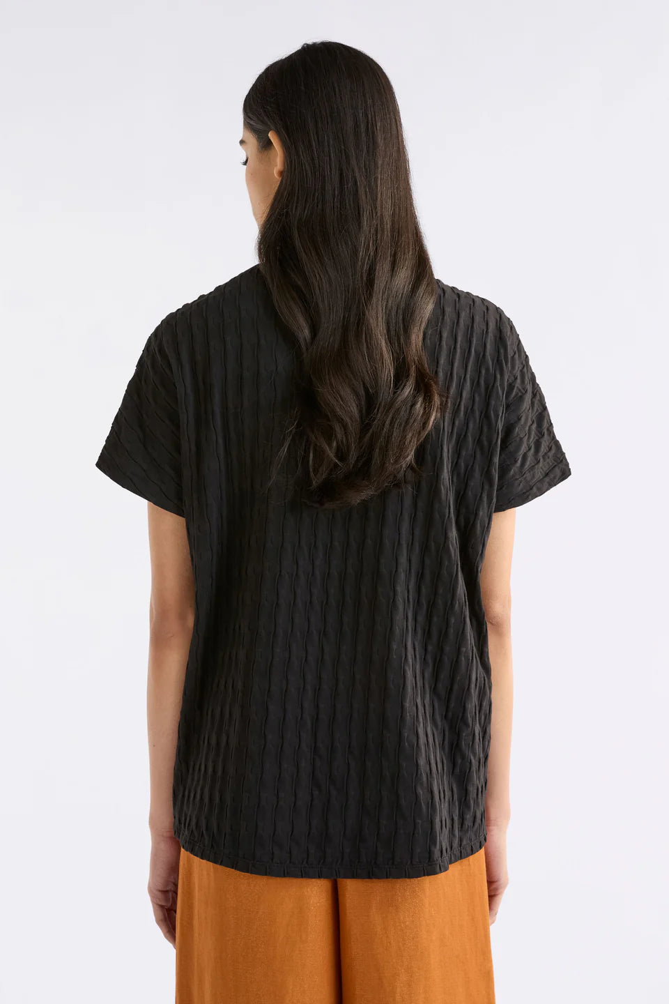 Elk - Orta Boxy T Shirt - Black - A411BS25