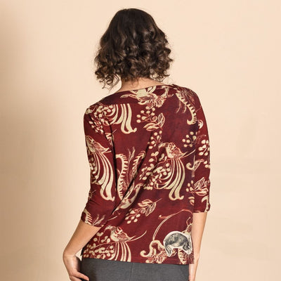 Megan Salmon - Owl Audrey Tee - M6721