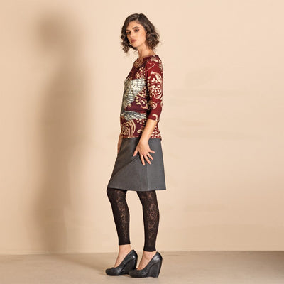Megan Salmon - Owl Audrey Tee - M6721