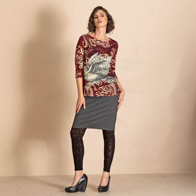 Megan Salmon - Owl Audrey Tee - M6721