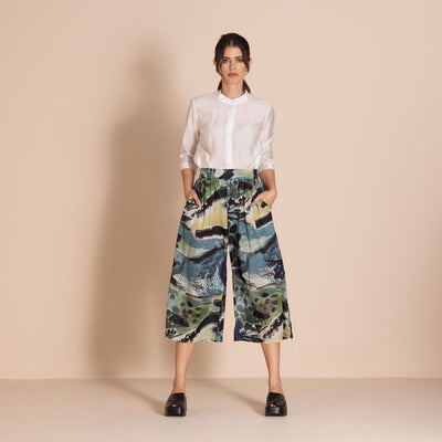 Megan Salmon - Park Life 7/8 Loose Wide Leg Pant