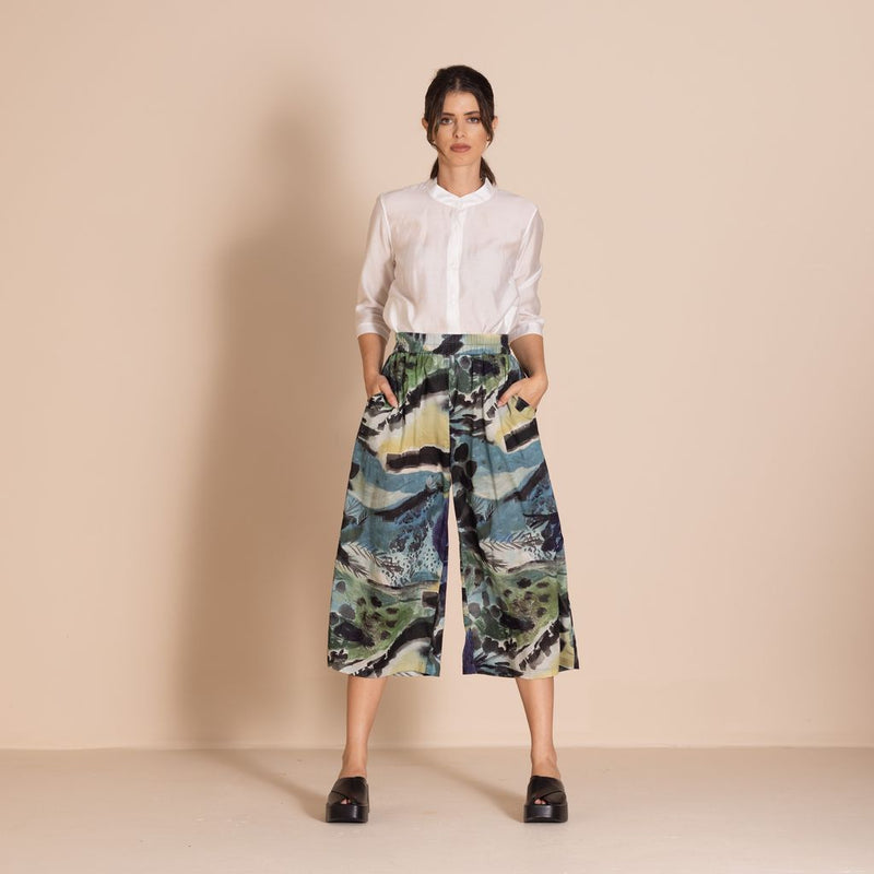 Megan Salmon - Park Life 7/8 Loose Wide Leg Pant