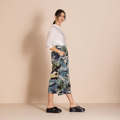 Megan Salmon - Park Life 7/8 Loose Wide Leg Pant