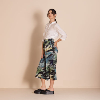 Megan Salmon - Park Life 7/8 Loose Wide Leg Pant