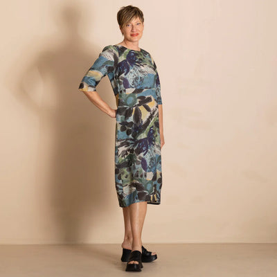 Megan Salmon Linen Romance Dress - Park Life - M8022