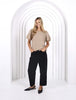 Monaco Tonie Barrel Mid Rise Jet Black Cord