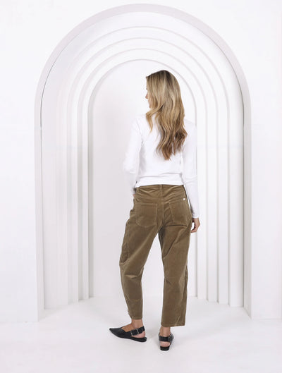 Monaco - Toni Barrel Jeans Sage Cord