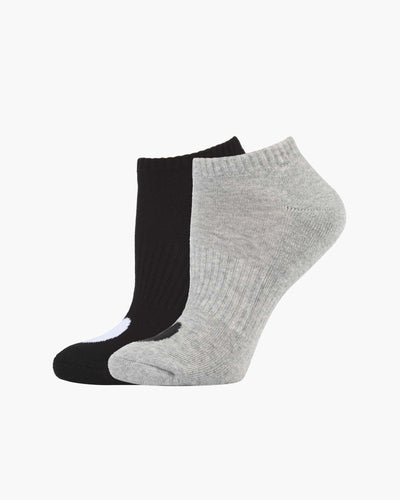 Pussyfoot - 2pk Hearts Cushion Ankle Socks | Grey/Black