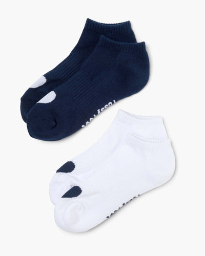 Pussyfoot - 2Pk Heart Cushion Ankle Socks | Navy/White