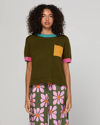 Boom Shankar - Poet Tee - Khaki Multi