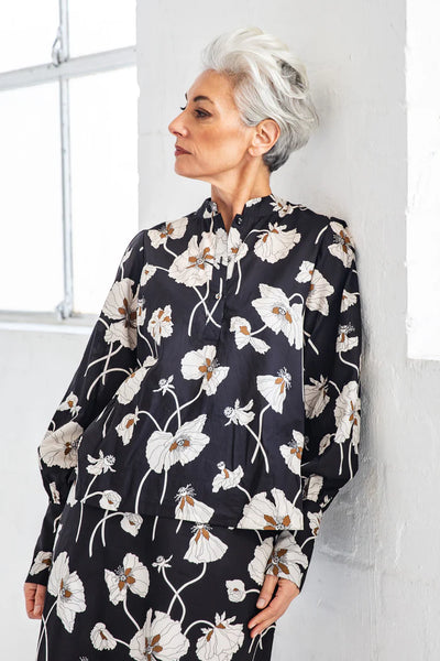 Eva's Sunday - Posie Blouse - Fragile Bloom Liberty - EST428