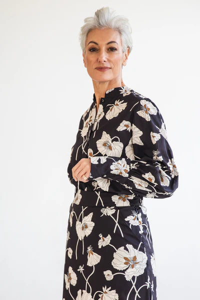 Eva's Sunday - Posie Blouse - Fragile Bloom Liberty - EST428