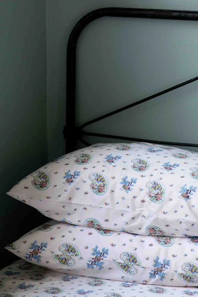 Lazy Bones - Palettes and Swallows Sheet Set | Queen