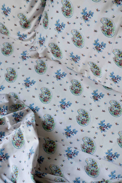 Lazy Bones - Palettes and Swallows Sheet Set | Queen