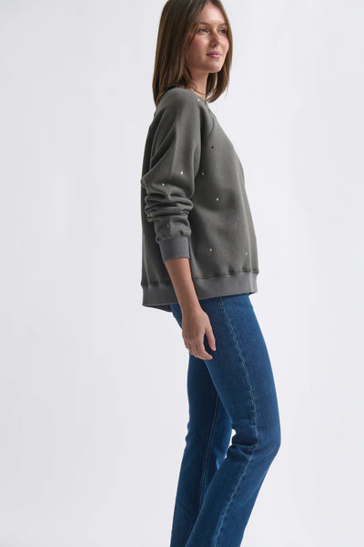 Kireina - Patti Sweatshirt - Dot - Licorice - KAU260056