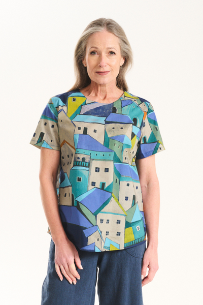 Olga De Polga - Pueblito Top - Blue - TP2898
