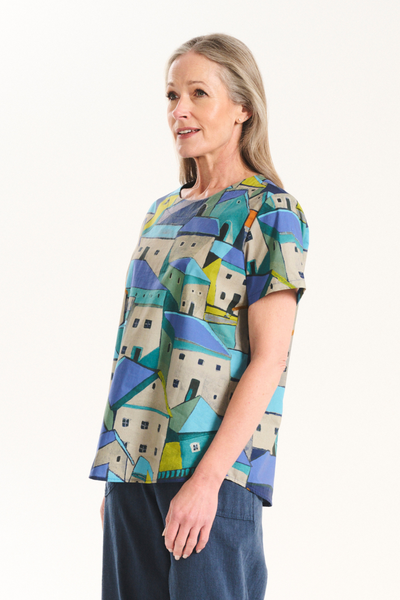 Olga De Polga - Pueblito Top - Blue - TP2898