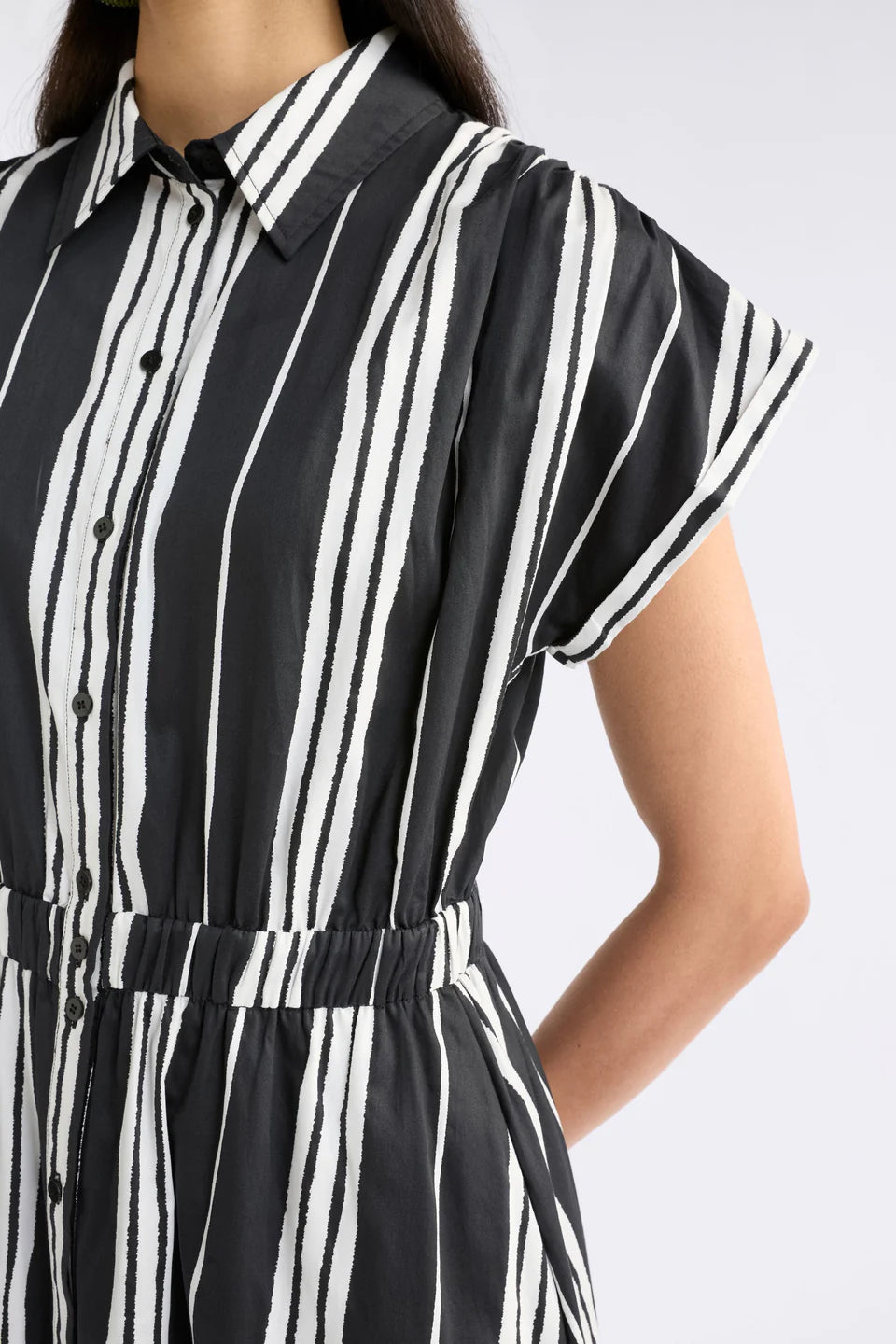 Elk - Reza Shirt Dress - Reza Print - Black - A1371BS25