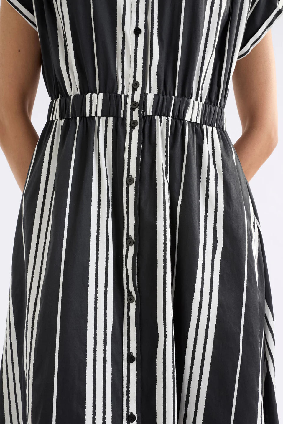 Elk - Reza Shirt Dress - Reza Print - Black - A1371BS25