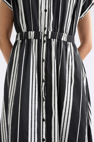 Elk - Reza Shirt Dress - Reza Print - Black - A1371BS25