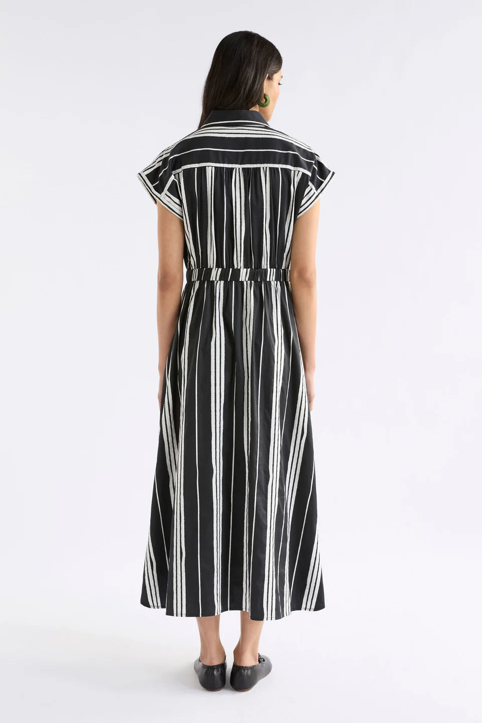 Elk - Reza Shirt Dress - Reza Print - Black - A1371BS25