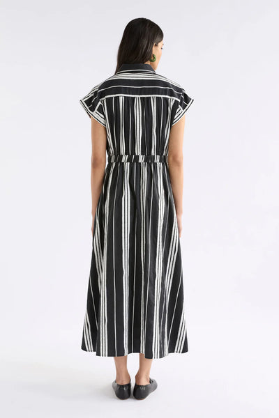 Elk - Reza Shirt Dress - Reza Print - Black - A1371BS25