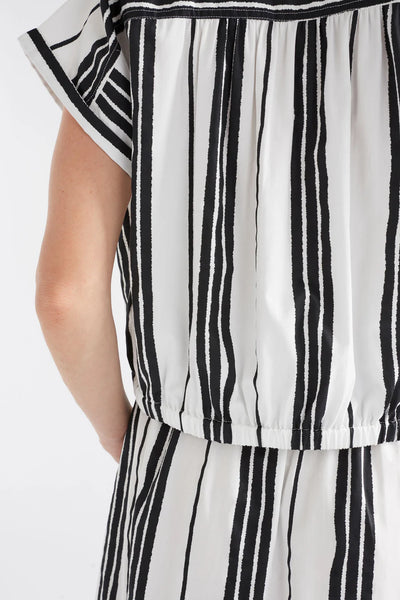 Elk - Reza Shirt - Reza Print - White - A1302WS25