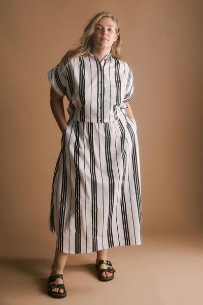 Elk - Reza Shirt - Reza Print - White - A1302WS25