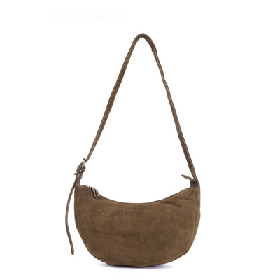 Rugged Hide - Tulip Suede Bag - Khaki