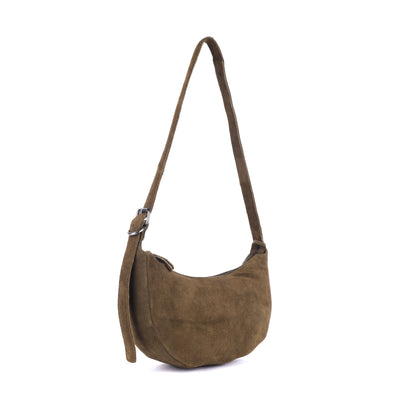 Rugged Hide - Tulip Suede Bag - Khaki