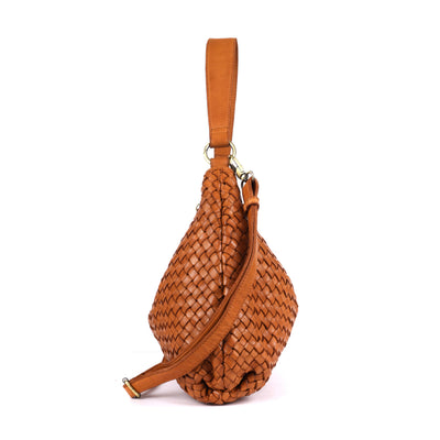 Rugged Hide - Matilda Woven Shoulder Bag - Tan