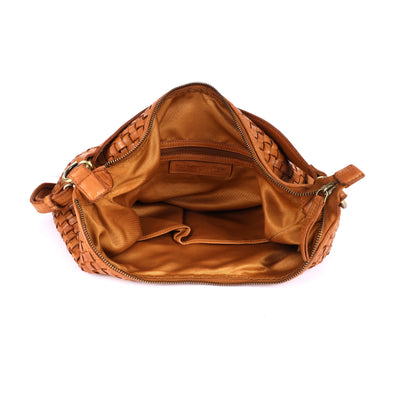 Rugged Hide - Matilda Woven Shoulder Bag - Tan