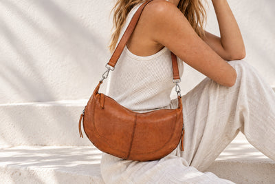 Rugged Hide - Charlie Half Moon Crossbody Bag