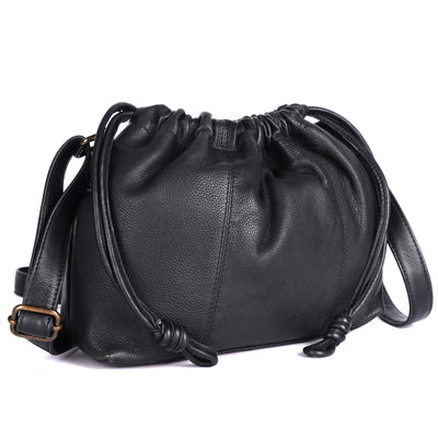 Rugged Hide - Rhodes Drawstring Bag - Black - RH2560