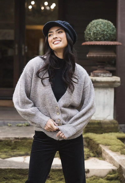 Humidity - Riley Knit Cardi - Hazelnut - HW26201