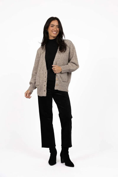 Humidity - Riley Knit Cardi - Hazelnut - HW26201