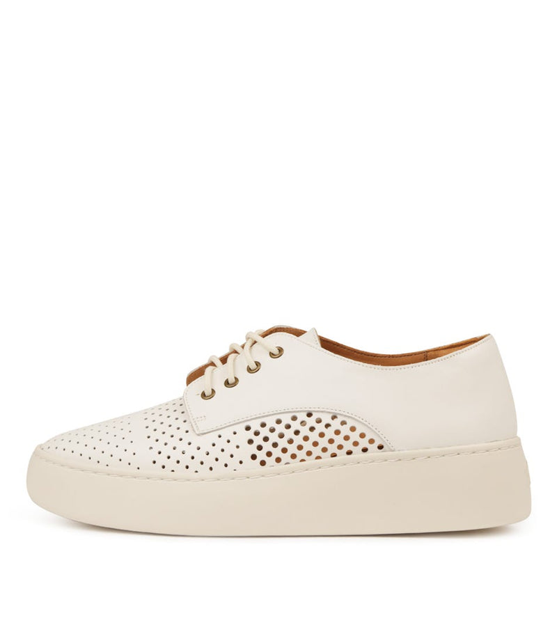 Rollie - Shoes - Derby City Punch - White / Leather