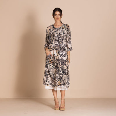 Megan Salmon - Rosencrantz Frill Dress - M8630
