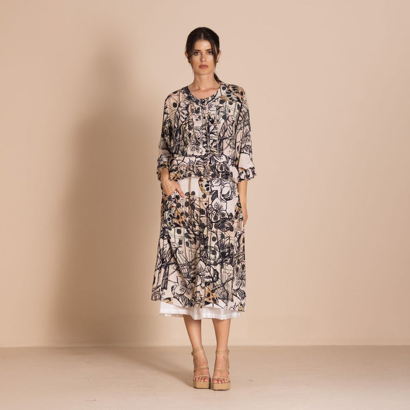 Megan Salmon - Rosencrantz Frill Dress - M8630