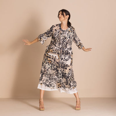 Megan Salmon - Rosencrantz Frill Dress - M8630