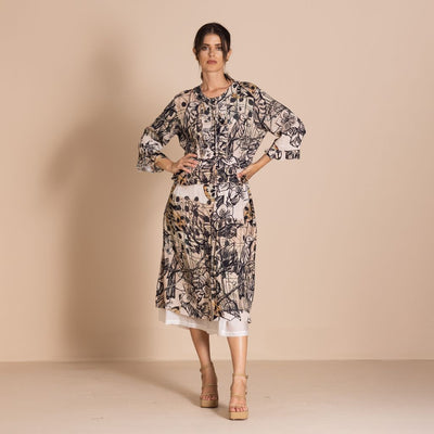Megan Salmon - Rosencrantz Frill Dress - M8630