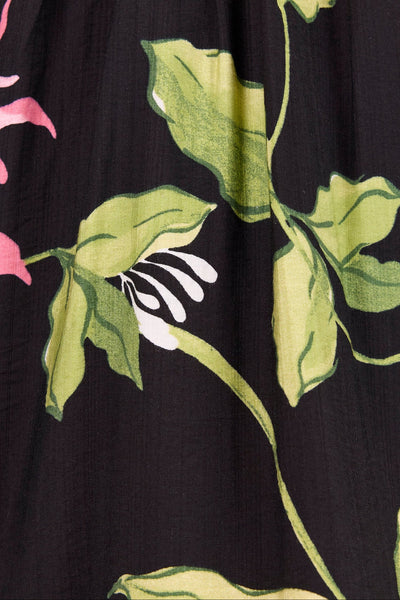 Among The Brave - Refine Top - Black Floral