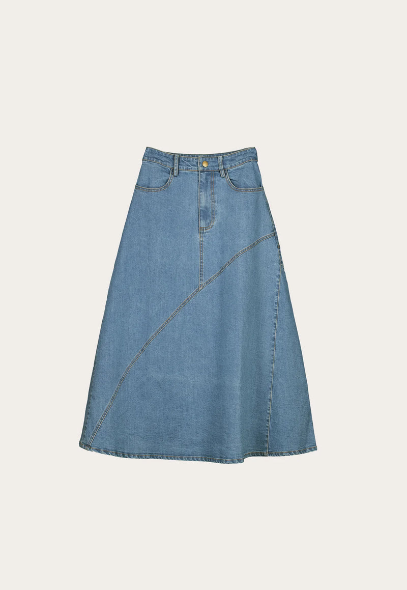 Nancybird - Aurora Skirt - Denim - S26-A02DN